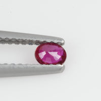 0.18 Cts Natural Ruby Loose Gemstone Oval Cut