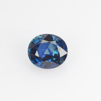 1.40 Cts Natural Teal Blue Sapphire Loose Gemstone Oval Cut