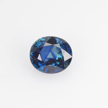 1.40 Cts Natural Teal Blue Sapphire Loose Gemstone Oval Cut
