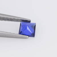 3.2-4.0 MM Natural Princess Cut Blue Sapphire Loose Gemstone