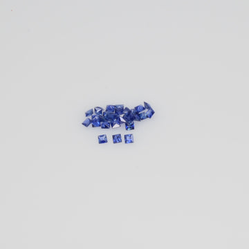 1.1-1.8 MM Natural Princess Cut Blue Sapphire Loose Gemstone