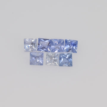 2.3-2.6 MM Natural Princess Cut Blue Sapphire Loose Gemstone