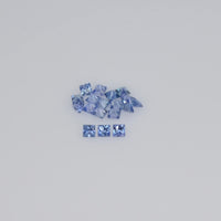 1.3-3.7 MM Natural Princess Cut Blue Sapphire Loose Gemstone