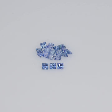 1.3-3.7 MM Natural Princess Cut Blue Sapphire Loose Gemstone