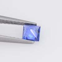 3.2-4.0 MM Natural Princess Cut Blue Sapphire Loose Gemstone