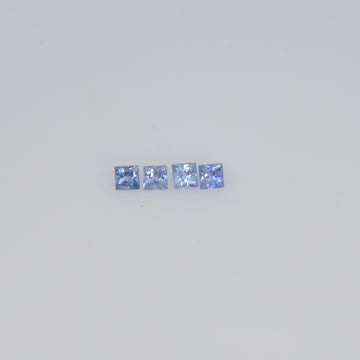 1.1-3.0 MM Natural Princess Cut Blue Sapphire Loose Gemstone