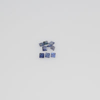1.4-3.3 MM Natural Princess Cut Blue Sapphire Loose Gemstone