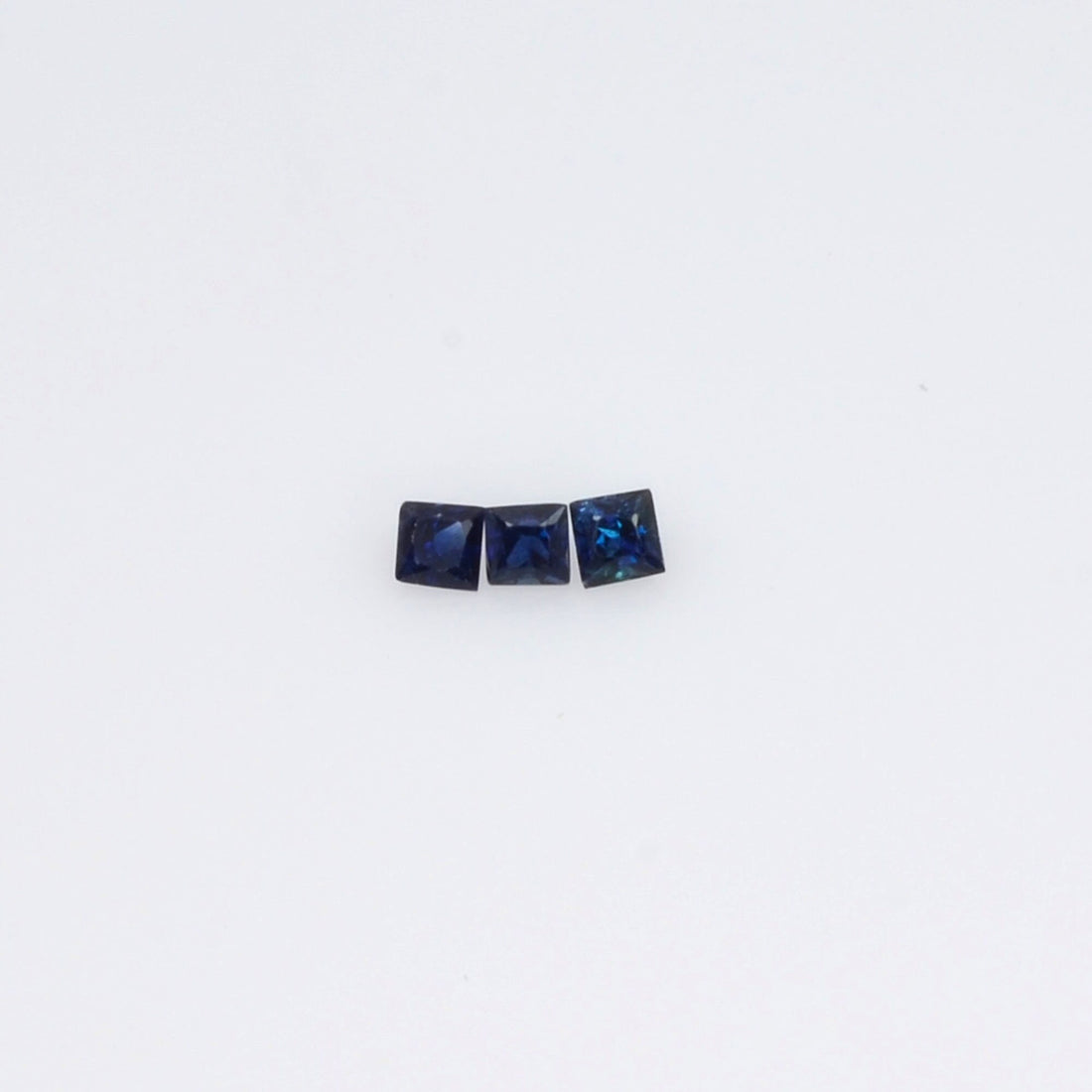 1.1-3.4 MM Natural Princess Cut Blue Sapphire Loose Gemstone