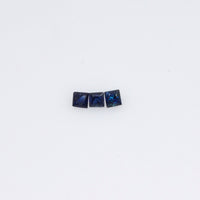 1.1-3.4 MM Natural Princess Cut Blue Sapphire Loose Gemstone