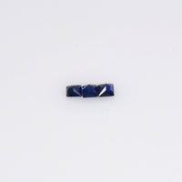 1.1-3.4 MM Natural Princess Cut Blue Sapphire Loose Gemstone