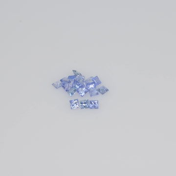 1.3-2.3 MM Natural Princess Cut Blue Sapphire Loose Gemstone