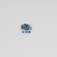 1.2-2.9 MM Natural Princess Cut Blue Sapphire Loose Gemstone