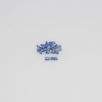 1.2-3.0 MM Natural Princess Cut Blue Sapphire Loose Gemstone