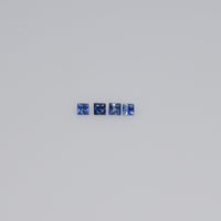 1.4-4.3 MM Natural Princess Cut Blue Sapphire Loose Gemstone