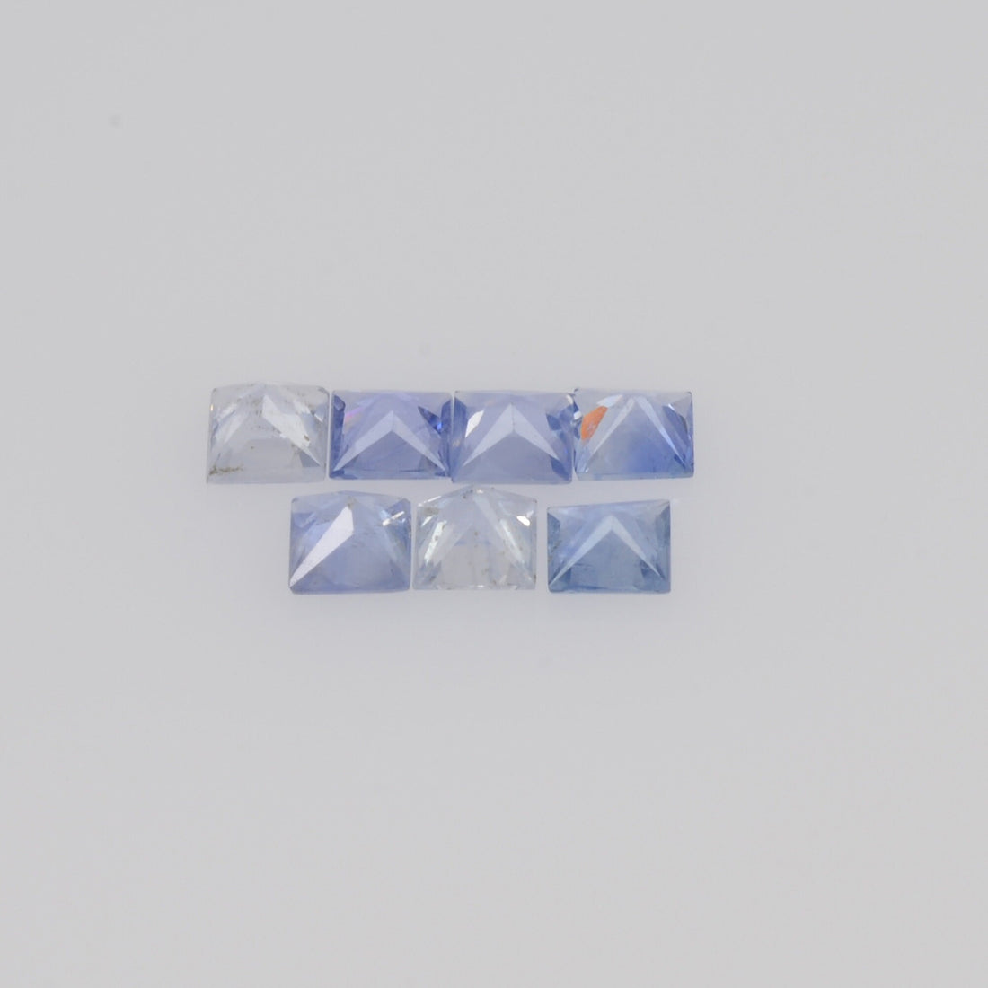 2.3-2.6 MM Natural Princess Cut Blue Sapphire Loose Gemstone