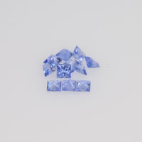 2.6-3.2 MM Natural Princess Cut Blue Sapphire Loose Gemstone