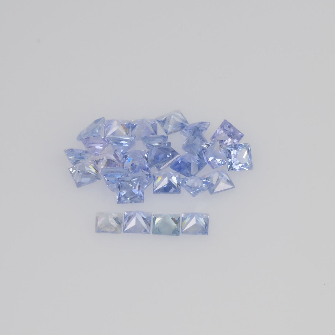 2.7-3.2 MM Natural Princess Cut Blue Sapphire Loose Gemstone