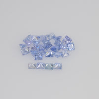 2.7-3.2 MM Natural Princess Cut Blue Sapphire Loose Gemstone