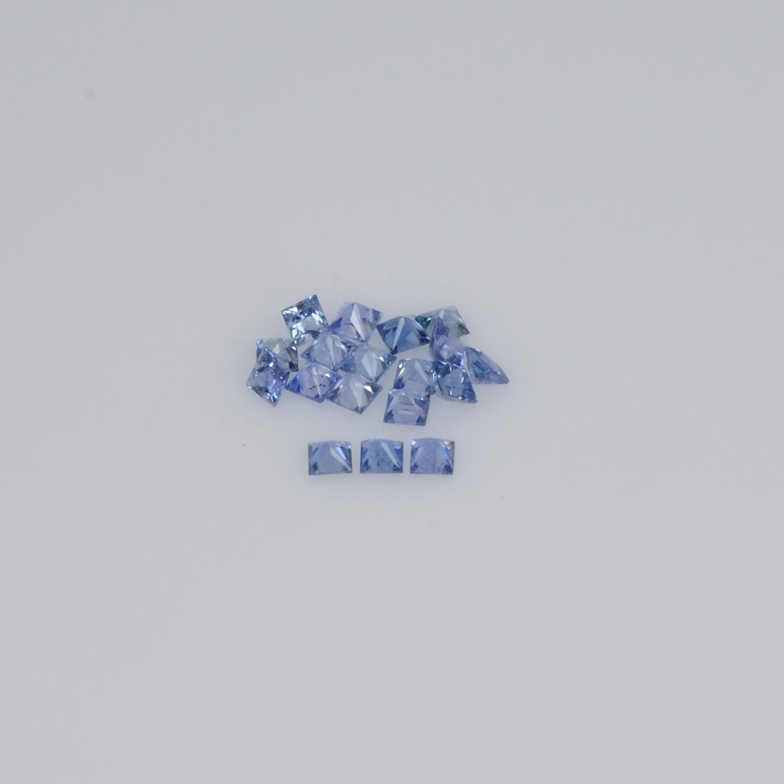 1.3-3.7 MM Natural Princess Cut Blue Sapphire Loose Gemstone