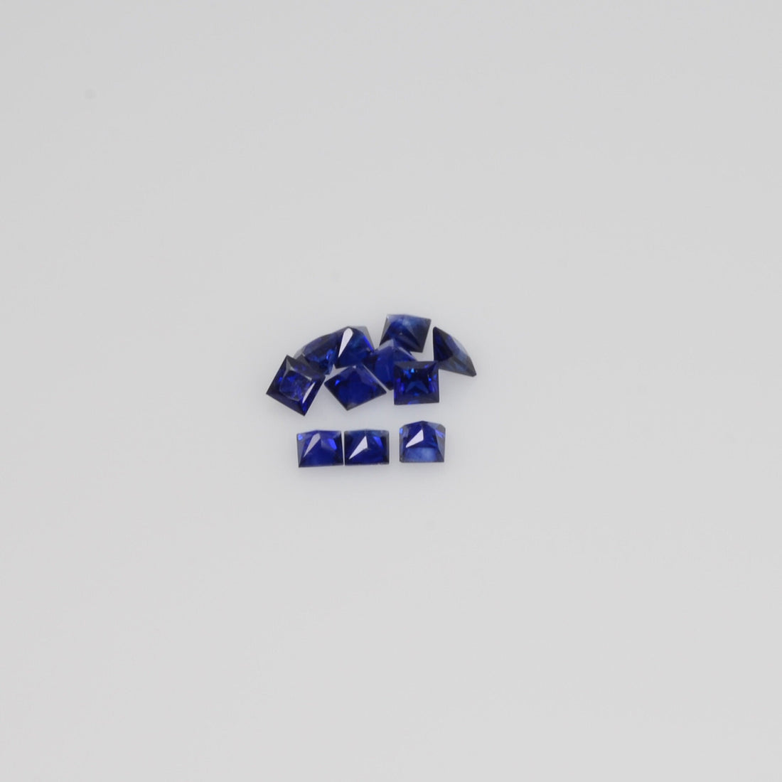 1.9-3.8 MM Natural Princess Cut Blue Sapphire Loose Gemstone