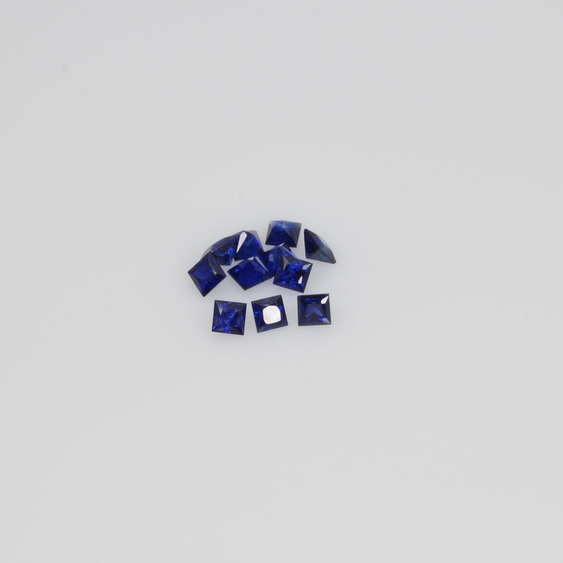1.9-3.8 MM Natural Princess Cut Blue Sapphire Loose Gemstone