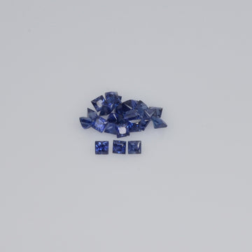 1.2-3.4 MM Natural Princess Cut Blue Sapphire Loose Gemstone