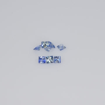 1.5-3.1 MM Natural Princess Cut Blue Sapphire Loose Gemstone