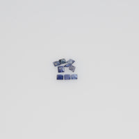 1.4-3.3 MM Natural Princess Cut Blue Sapphire Loose Gemstone