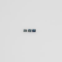 1.8-2.8 MM Natural Princess Cut Teal Blue Green Sapphire Loose Gemstone