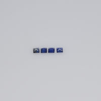 1.6-3.8 MM Natural Princess Cut Blue Sapphire Loose Gemstone