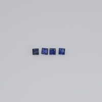 1.6-3.8 MM Natural Princess Cut Blue Sapphire Loose Gemstone
