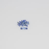 1.2-3.0 MM Natural Princess Cut Blue Sapphire Loose Gemstone