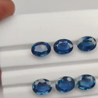 9x7 MM Natural Blue Sapphire Loose Gemstone Oval Cut