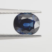 1.32 Cts Natural Teal Blue Sapphire Loose Gemstone Oval Cut