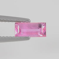 1.07 cts Natural Pink Sapphire Loose Gemstone Baguette Cut