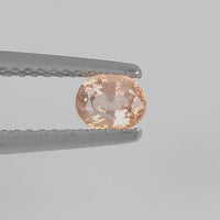 0.48 cts Natural Orange Sapphire Loose Gemstone oval Cut