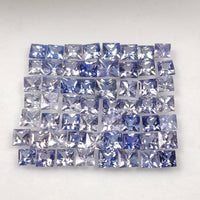 2.8-3.2 MM Natural Princess Cut Blue-Purple Sapphire