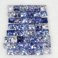 2.3 - 2.8 MM Natural Princess Cut Blue-Purple Sapphire