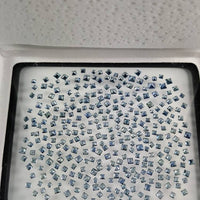1.3 - 2.4 MM Natural Princess Cut Blue Sapphire