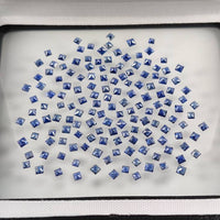 1.8 - 2.3 MM Natural Princess Cut Blue Sapphire
