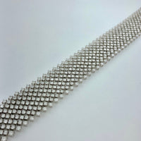 12.65 ctw Round Natural Diamond Bracelet | 18K White Gold | Classic Collection | Flexible Bracelet | Minimal Jewelry