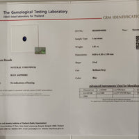 1.19 cts Unheated Natural Blue Sapphire Loose Gemstone Oval Cut Certified