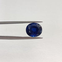 1.95 cts Unheated Natural Blue Sapphire Loose Gemstone Oval Cut Certified