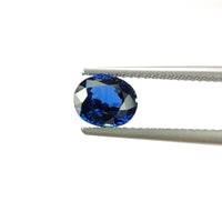 1.41 cts Natural Blue Sapphire Loose Gemstone Oval Cut Certified