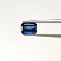 1.46 cts Natural Blue Sapphire Loose Gemstone Emerald Cut Certified