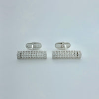 0.38 ctw Round Brilliant Natural Diamond Cufflinks | 18K White Gold | Classic Collection