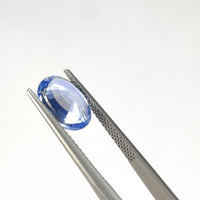 3.08 cts Unheated Natural Pastel Blue Sapphire Loose Gemstone Oval Cut