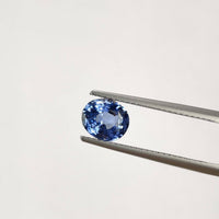 2.81 cts Unheated Natural Pastel Blue Sapphire Loose Gemstone Oval Cut Pair