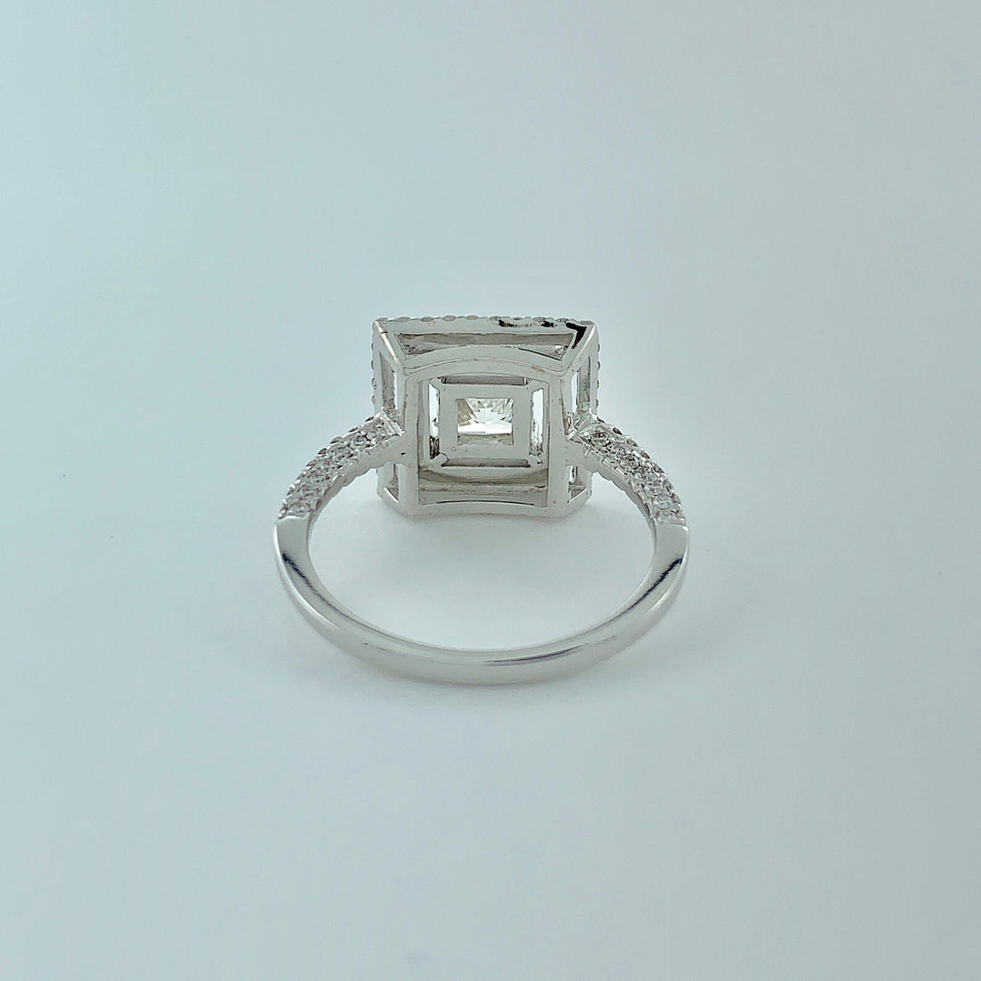 1.01 ct F VVS2 GIA Certified Princess Cut Natural Diamond Ring | 18K White Gold | Classic Collection | Solitaire Ring | Engagement Ring