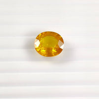 8.16 cts Natural Yellow Sapphire Loose Gemstone Oval Cut